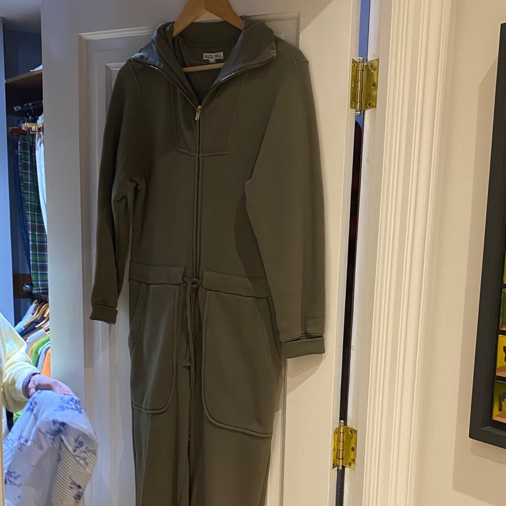 Alex mill Casual Green Hooded Jumpsuit